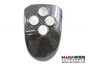 Alfa Romeo 4C Central MTA Control Cover - Carbon Fiber - Red Candy